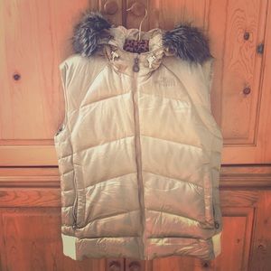 North Face Down 550 Vest in Gold